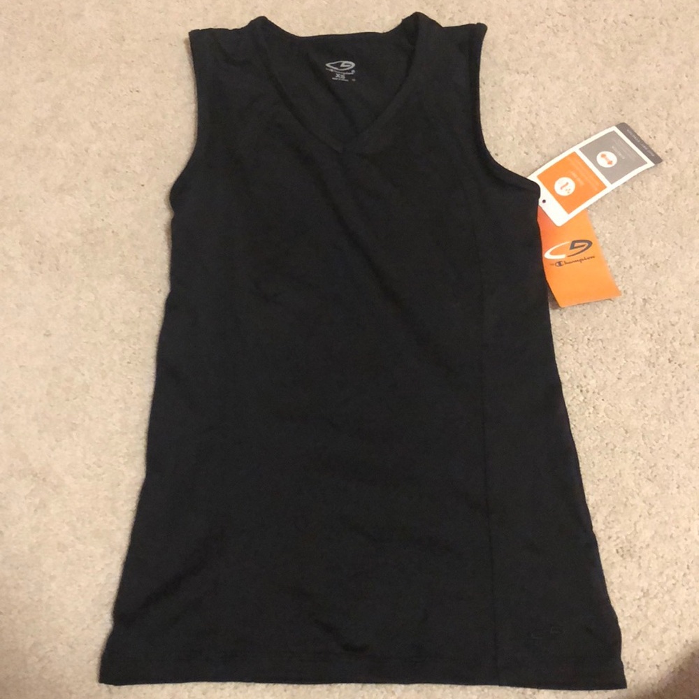 Champion XS Black Workout Tank NWT